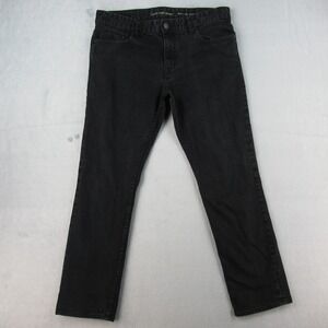 Calvin Klein Jeans Mens 36x30 Slim Fit Black Denim Stretch Jeans